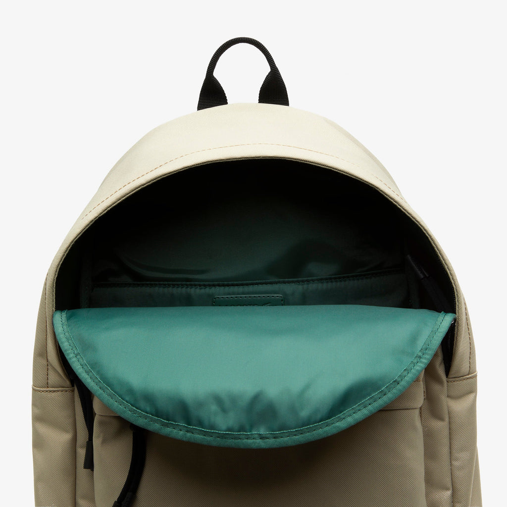 Lacoste Neocroc Canvas Backpack (Beige)