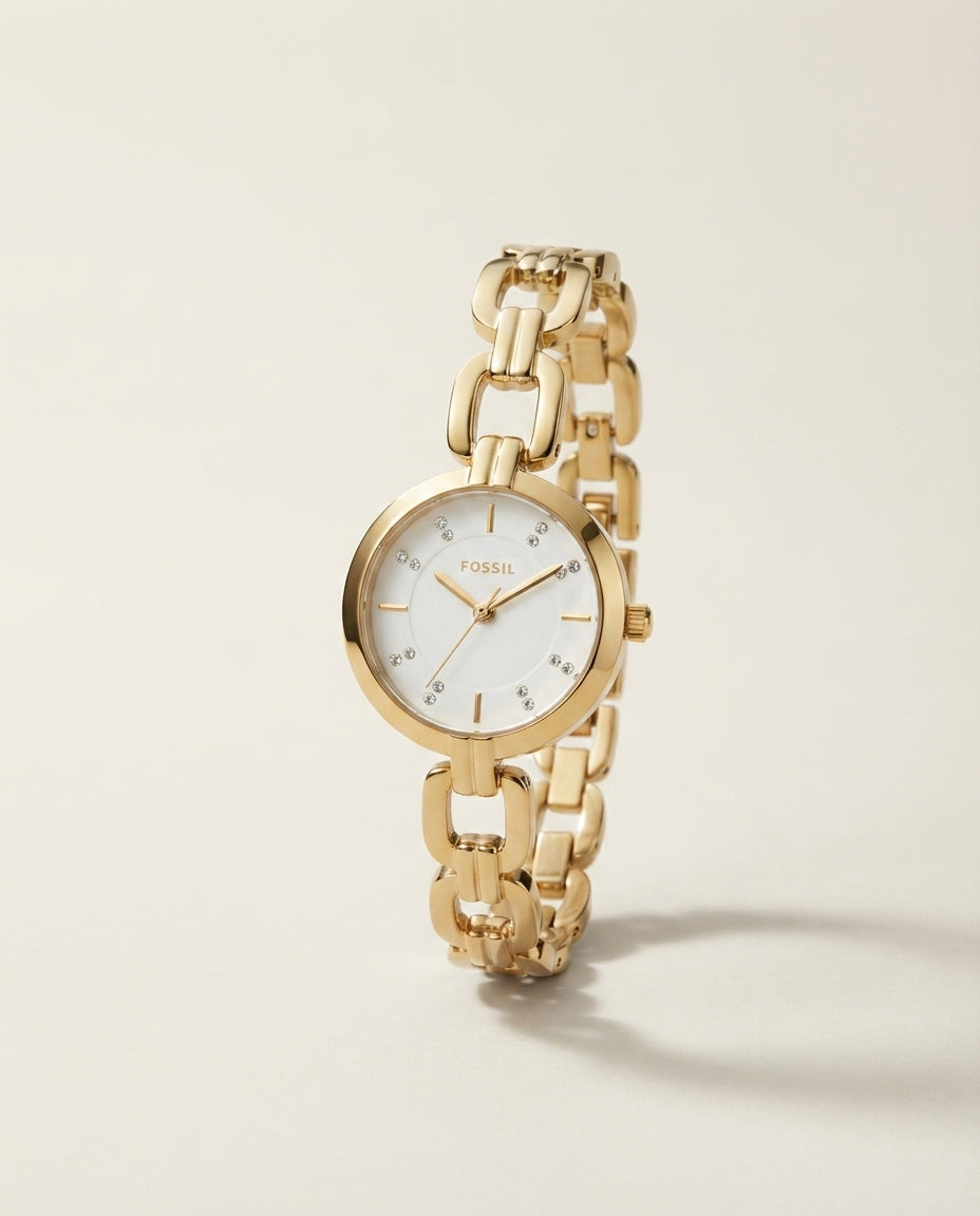 Kerrigan 32 mm Three-Hand Gold-Tone Stainless Steel Watch