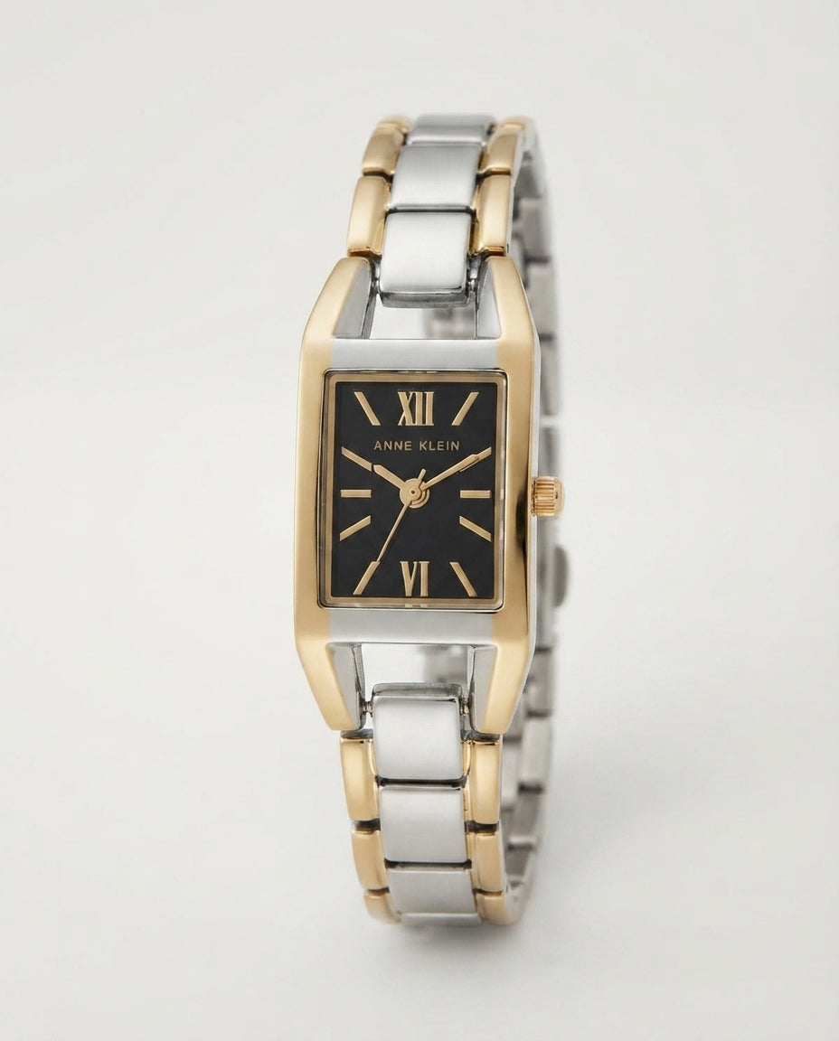 Anne Klein Women's Two-Tone Watch 10-6419BKTT