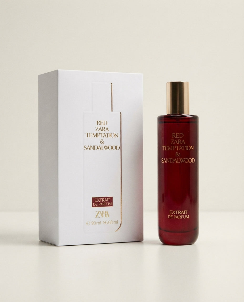 RED ZARA TEMPTATION &amp; SANDALWOOD Extrait de Parfum