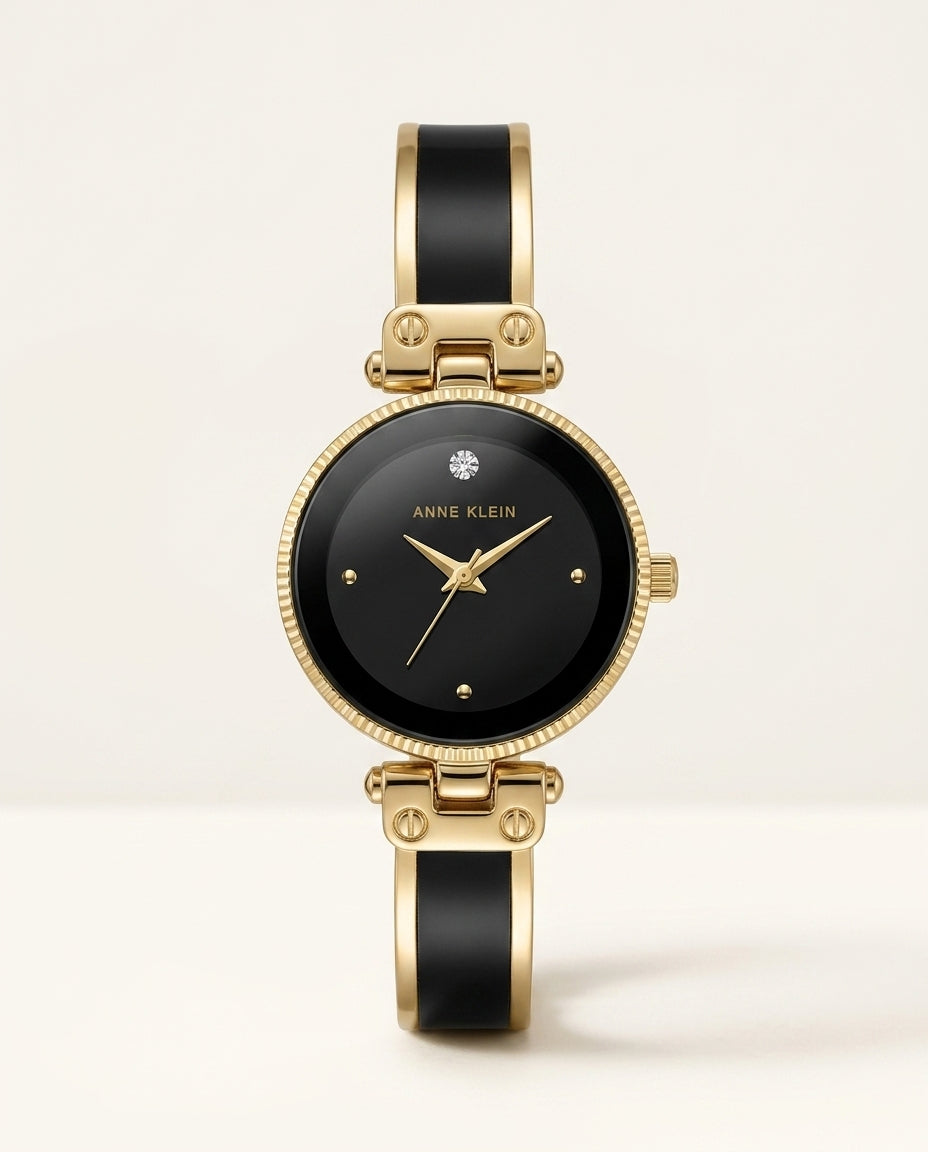 Anne Klein Genuine Diamond Dial Bangle Watch