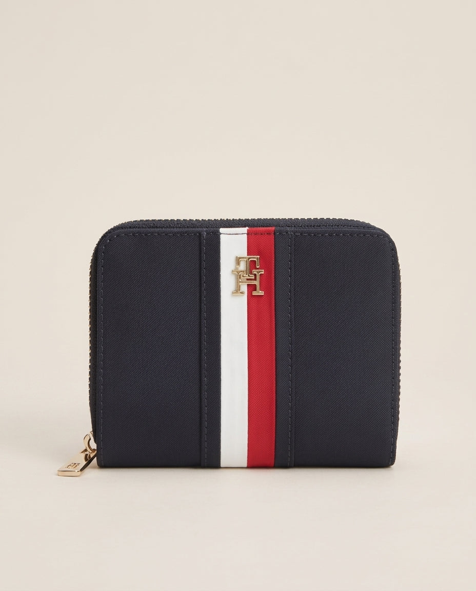 Tommy Hilfiger Icon Global Stripe Zip-Around Wallet