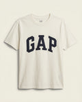 GAP Short-Sleeve Logo T-Shirt | Off-White