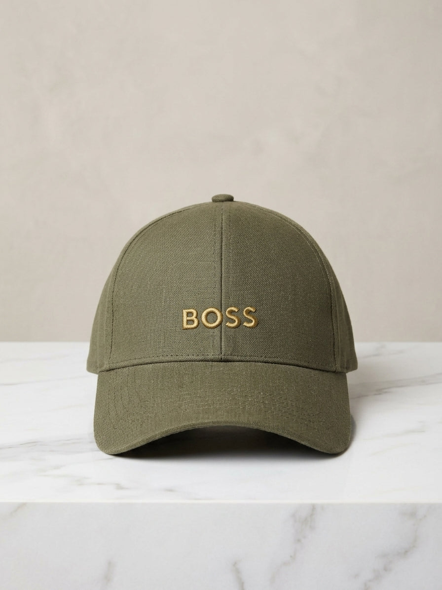 Olive Green BOSS Baseball Cap