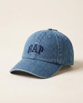 Washed Denim Blue Gap Logo Baseball Hat