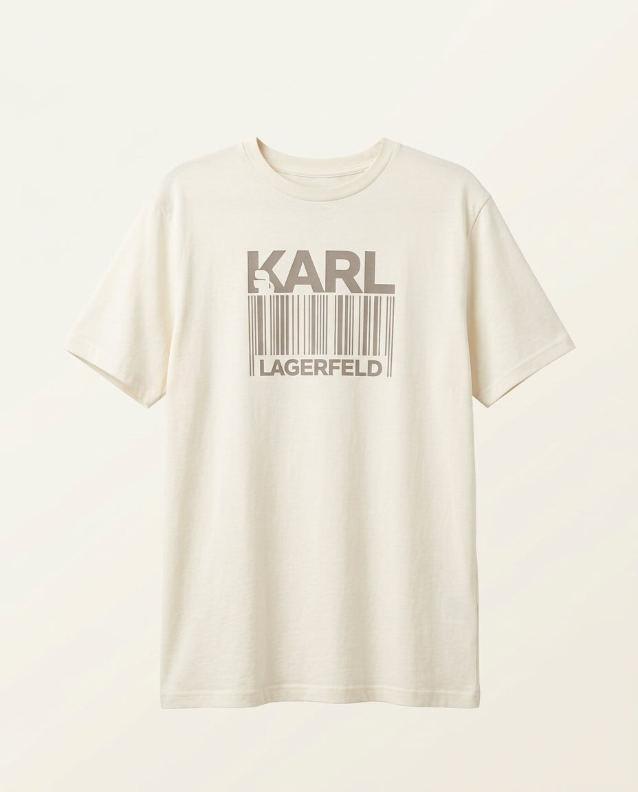 Karl Lagerfeld Barcode Graphic T-Shirt